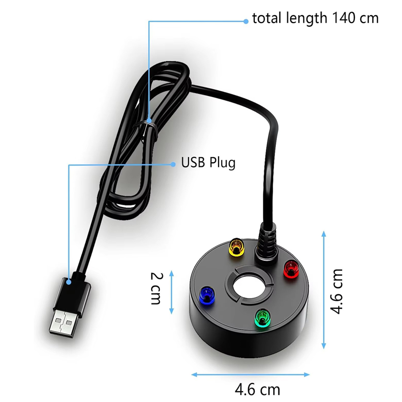 USB 4LED 超音波ミストメーカー、屋内噴水水景池ポータ - Terrarium Fogger Ultrasonic のレビューと価格