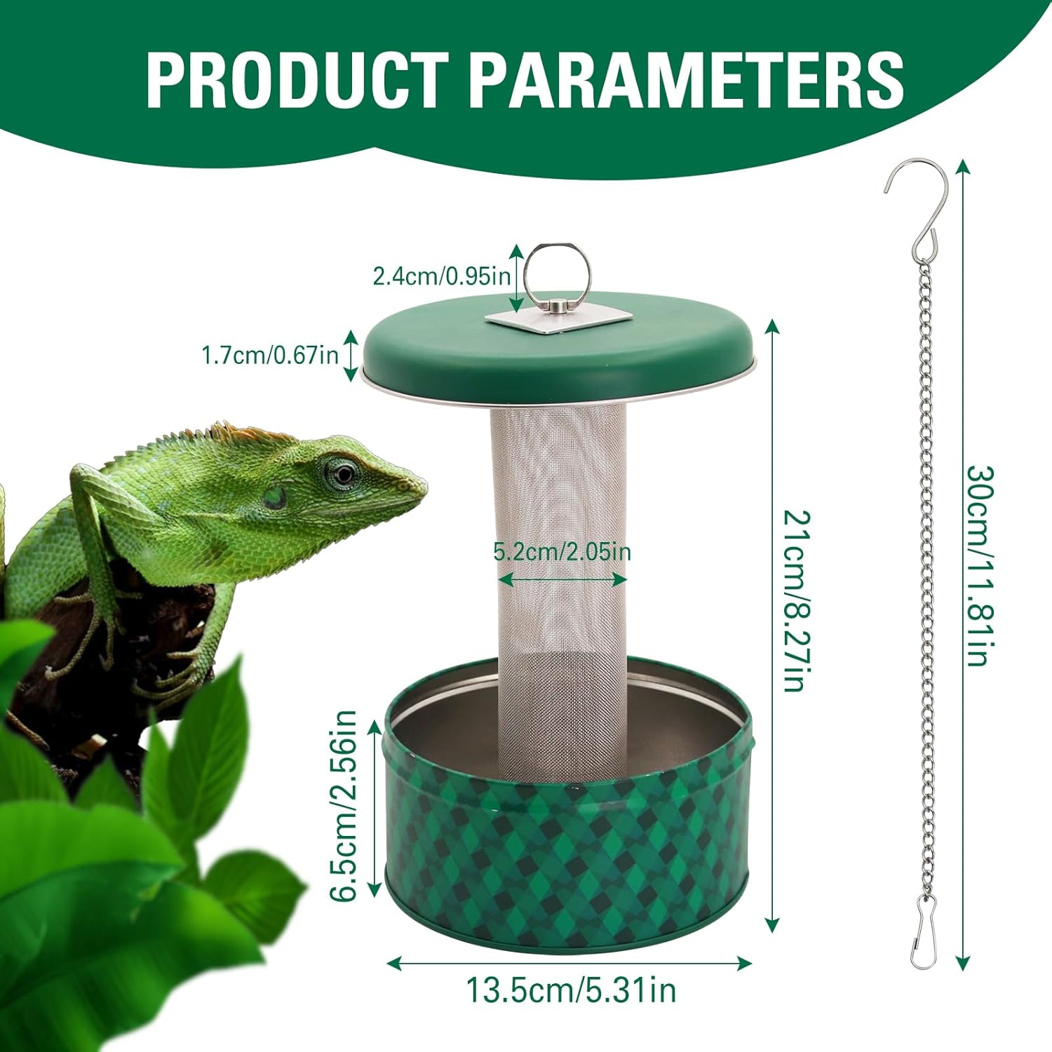 ヒゲトカゲ用餌入れ カメレオン用餌入れ 昆虫用餌入れ 爬虫類 - Water Dish Reptile のレビューと価格