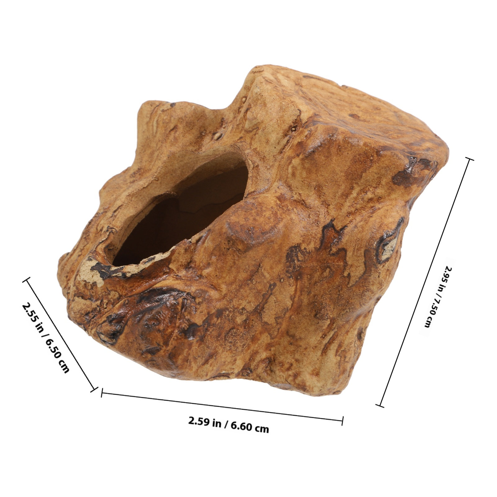 自然な外観のセラミック製水槽用洞窟、水槽装飾、エビの隠れ場所 - Hide Cave Ceramic のレビューと価格